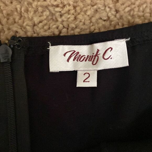 Monif C Cotton Stretch Off the Shoulder Romper Ruffle Trim Sleeve size 2X Witchy - Picture 9 of 10